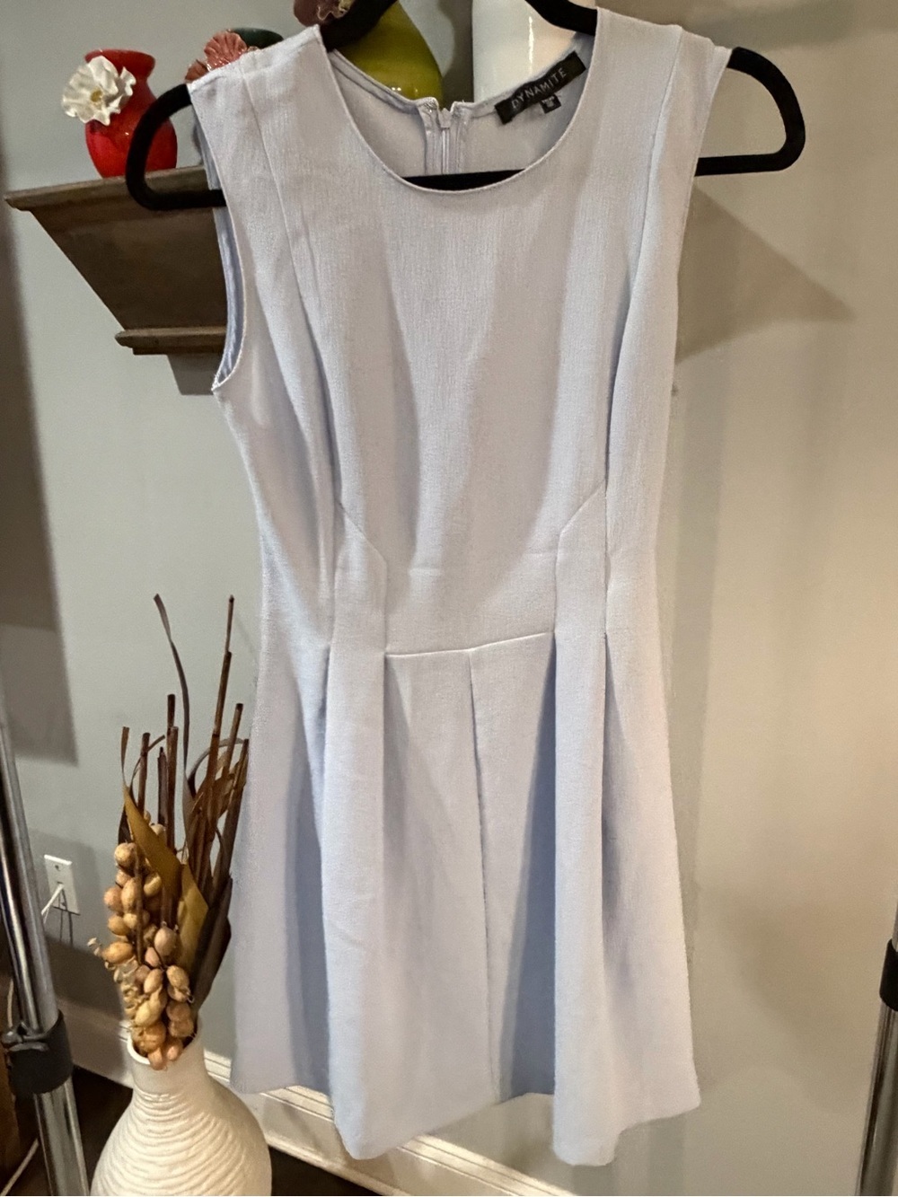Dynamite Sleeveless Light Blue Fit-and-Flare Dress women’s size XS